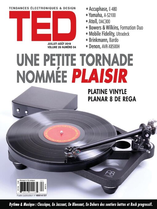 Détails du titre pour Magazine TED par QA&V par Les Editions Mizka Inc - Disponible